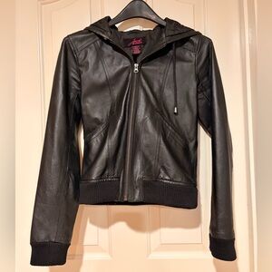 Jack by BB Dakota Genuine Black Leather Jacket
